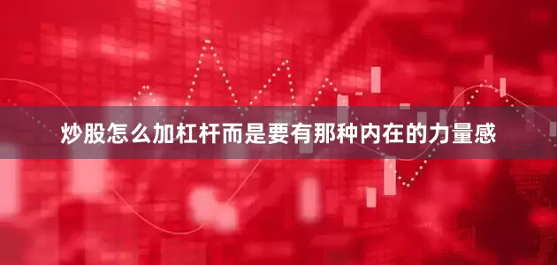 炒股怎么加杠杆而是要有那种内在的力量感